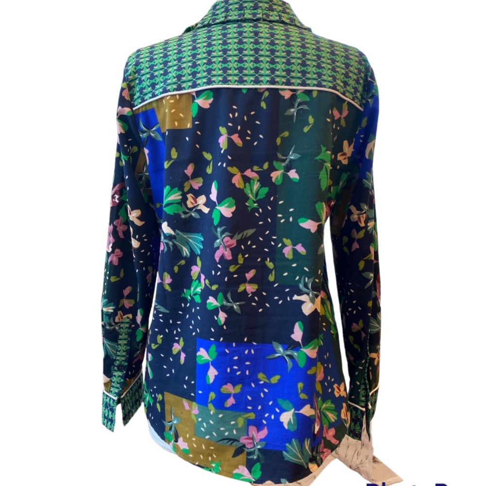 Cabi 5520 Bronco Patchwork Button Up Blouse - image 4